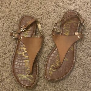 Sam Edelman Tan Leather Sandals